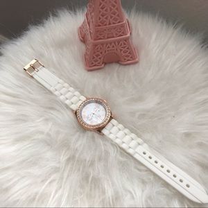 White and Gold Watch